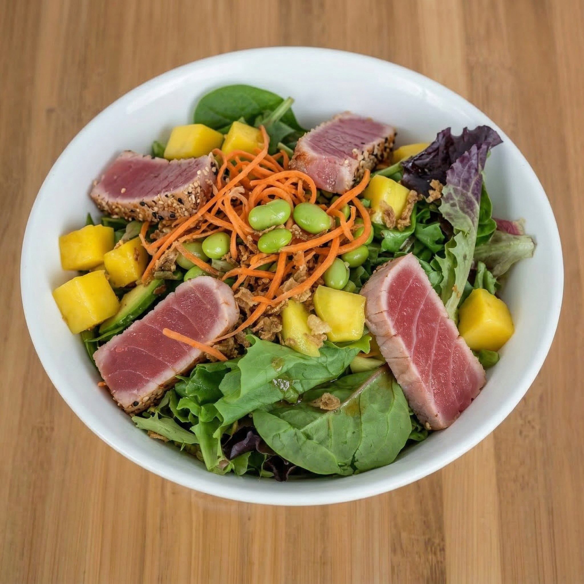 Seared Tuna Tataki Salad.