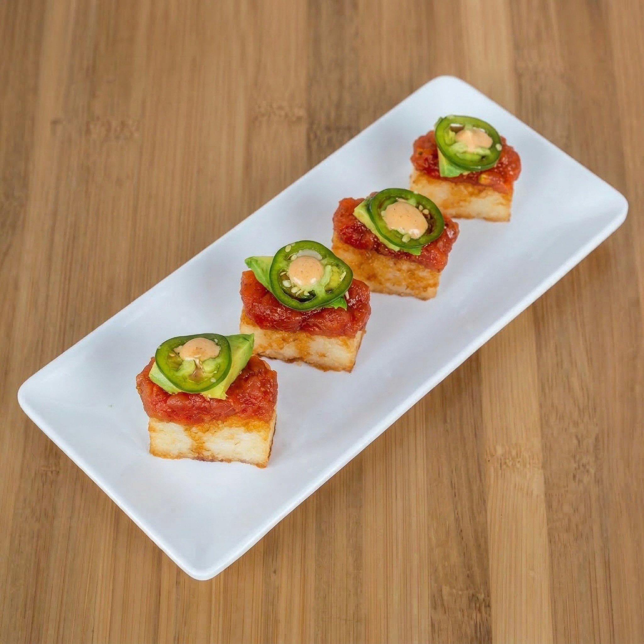Spicy Tuna on Crispy Rice.